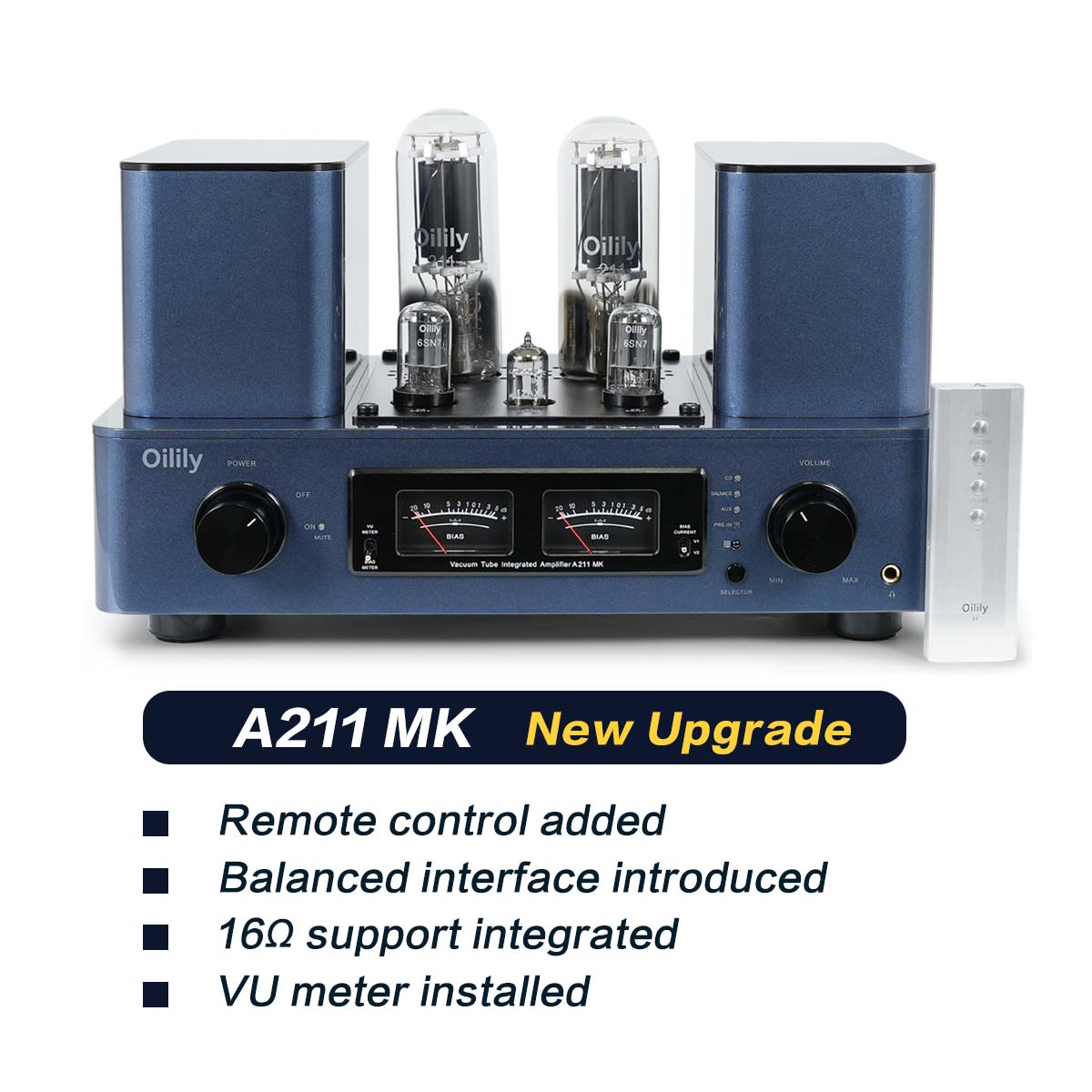 Oilily A211 MK Tube Amplifier: 211×2 Single-Ended Class A Integrated Amplifier, Hand-Built, High-End Hi-Fi Power Amplifier - Image 2