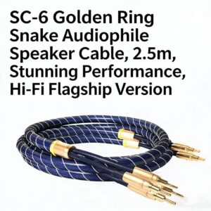 TONE WINNER SC-6 Golden Ring Snake High-End Speaker Cable: Single-Crystal Copper Hi-Fi Banana Plug Pure Copper Speaker Cable