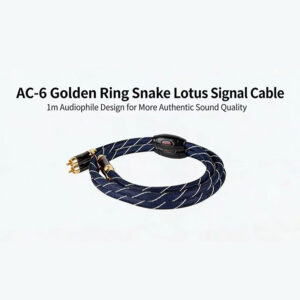 TONE WINNER  AC-6 Golden Ring Snake Signal Cable Hi-Fi Dual RCA Audio Cable (Pair)