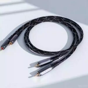 TONE WINNER AC-2 Dual-Ended RCA Cable: Analog Hi-Fi Audio Cable for Connecting CD Players to Amplifiers