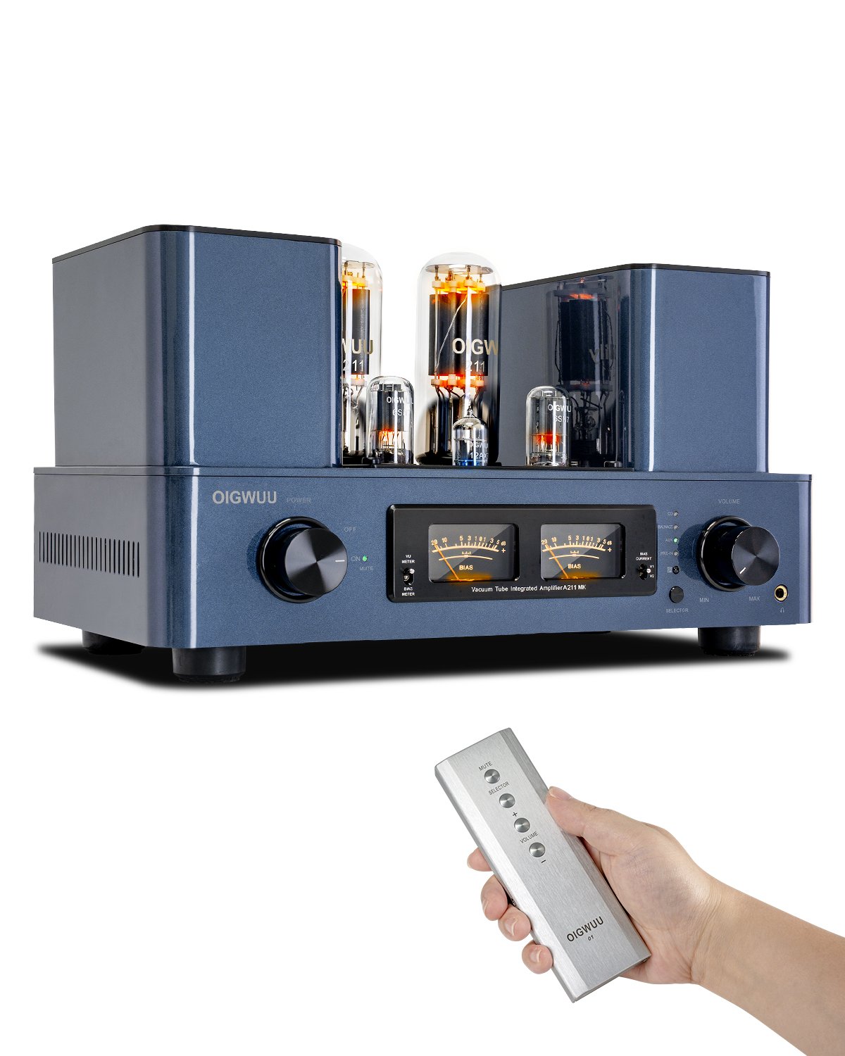 OIGWUU A211MK Single-Ended Class A Vacuum Tube Amplifier, Handcrafted Hi-Fi Audiophile Stereo Power Amp for High-End Home Speaker System - Image 2