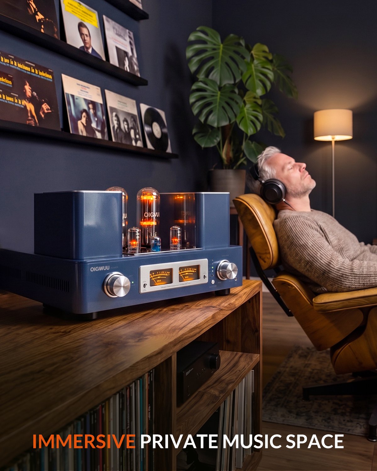 OIGWUU A211MK Single-Ended Class A Vacuum Tube Amplifier, Handcrafted Hi-Fi Audiophile Stereo Power Amp for High-End Home Speaker System - Image 8