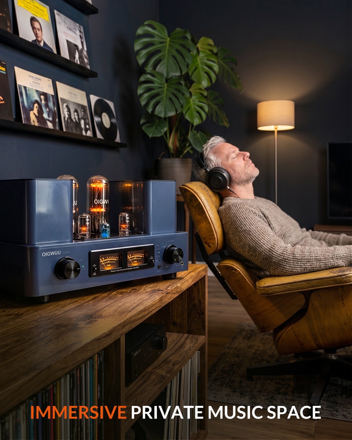 OIGWUU A211MK Single-Ended Class A Vacuum Tube Amplifier, Handcrafted Hi-Fi Audiophile Stereo Power Amp for High-End Home Speaker System - Image 7